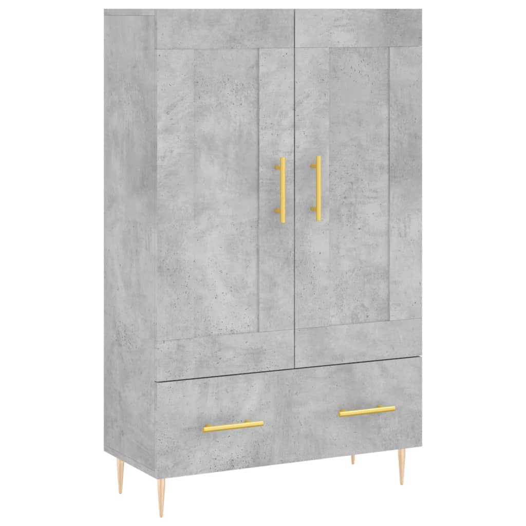 Highboard Betongrau 69 5x31x115 Cm Holzwerkstoff Online Kaufen