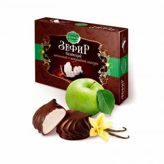 Belyevsky Zephyr vanilla coated with chocolate, 250g