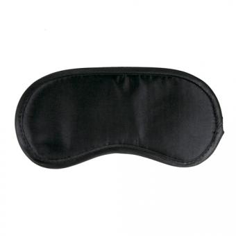 Black satin eye mask