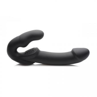 Evoke vibrating strap-on without straps - black