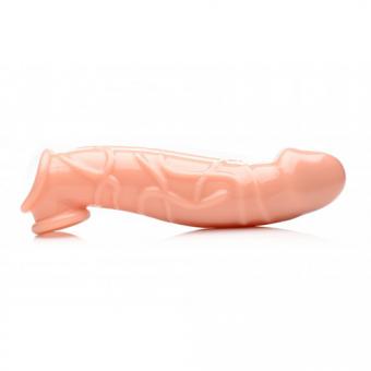 Flesh extender curved penis sleeve