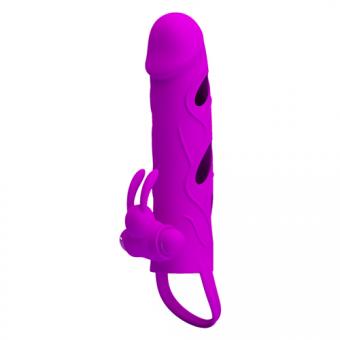 Penis sheath with clitoral stimulator