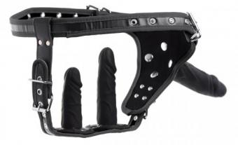 Double Penetration Strap-On Harness - Black