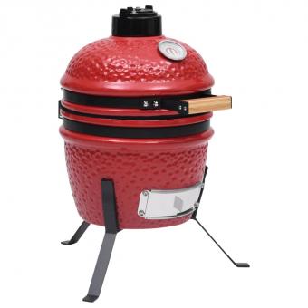 Kamado Grill Smoker 2in1 Keramik 56cm Holzkohlegrill