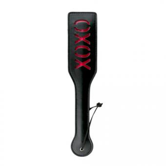 Black leather swatter - XOXO