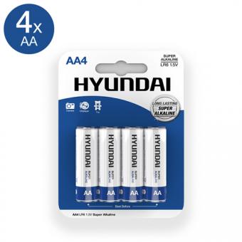 Алкалиновые батарейки Super Alkaline AA - 4 шт.