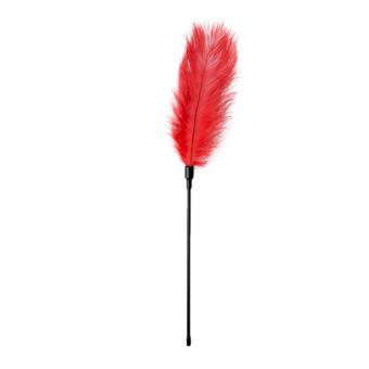 Red feather tickler