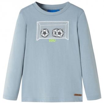 Kinder-Langarmshirt Hellblau 140