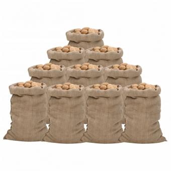 Jutesäcke 10 Stk. 60x105 cm 100% Jute 340 g/m²