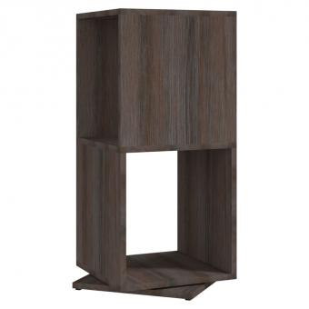 Hinged shelf Grey and Sonoma oak 34.5x34.5x75.5 cm Wood-based material