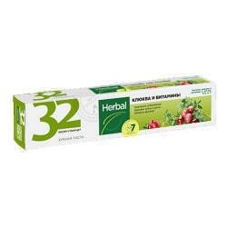 MODUM toothpaste "32 HERBAL Pearl", with cranberry and vitamins, 100 g