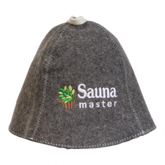 Filzkappe "Sauna master" für Sauna, H 26 cm