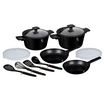 Berlinger Haus Monaco Collection 12-piece cookware set (matt black)