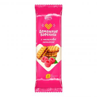 Dymka Waffeln mit Himbeerfüllung "Domaschnije Wafelki", 155g