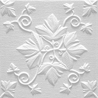 Marbet ceiling tiles Grono white, 50x50cm, 14 mm height