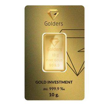 Golders Feingold Anlagegold 999,9 - 10 Gramm Goldbarren