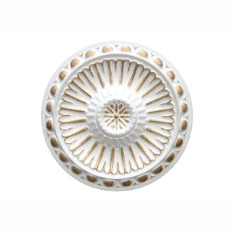 Marbet ceiling rosettes of styrofoam gold color, patterned