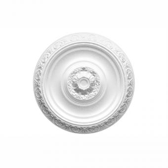 Marbet ceiling rosettes of styrofoam silver, patterned