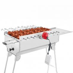 SMAK Rambo Mangal grill set made of stainless steel with motor and grill attachment