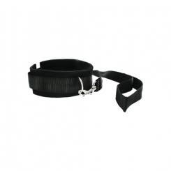 Set leash and collar in black