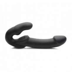 Evoke vibrating strap-on without straps - black