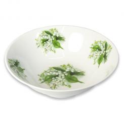 Soup plate set, 6 pcs "Lily of the valley" Ø18 cm