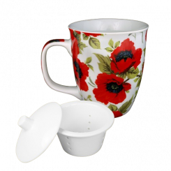 Tea set "Poppies" 400 ml, 6 pcs.