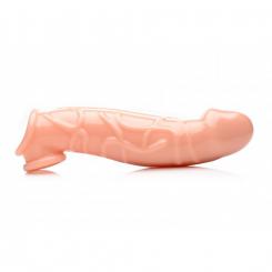 Flesh extender curved penis sleeve