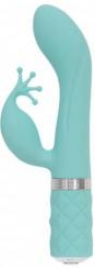 Pillow Talk - Kinky Rabbit &amp; G-Spot Vibrator - Turquoise