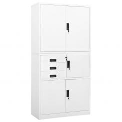 Büroschrank 90x40x180cm Aktenschrank Stahlschrank