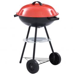 Tragbarer Holzkohlegrill XXL mit Rädern 44 cm