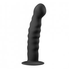 Silicone Suction Cup Dildo - Black