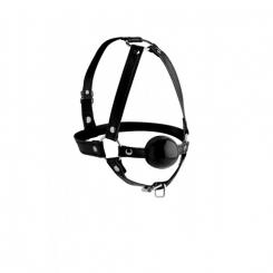 Head harness with ball gag