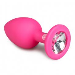 Diamond anal plug small - pink