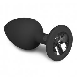 Diamond anal plug small - black