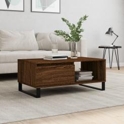 Coffee table brown oak look 90x50x36.5 cm wood-based material