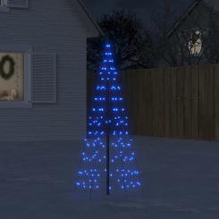 LED-Weihnachtsbaum für Fahnenmast 200 LEDs Blau 180 cm