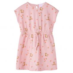 Kinderkleid mit Taillenband Hellorange 92