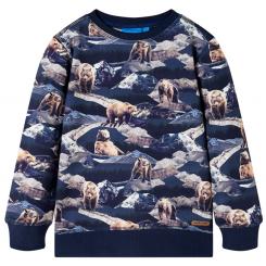 Kinder-Sweatshirt Marineblau 116