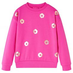 Kinder-Sweatshirt Dunkelrosa 140