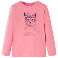 Kinder-Langarmshirt Rosa 140