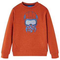 Kinder-Sweatshirt Rostbraun 140