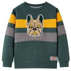 Kinder-Sweatshirt Dunkelgrün 116