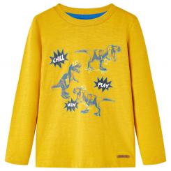 Kinder-Langarmshirt Ocker 116