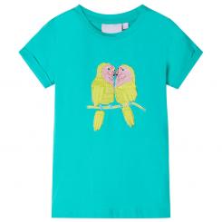 Kinder-T-Shirt Minzgrün 140