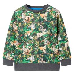 Kinder-Sweatshirt Dschungel-Motiv 128