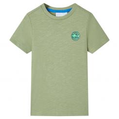 Kinder-T-Shirt Helles Khaki 128