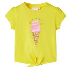 Kinder-T-Shirt Gelb 116