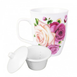 Tea set "Roses" 400 ml, 6 pcs.