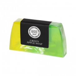 Ароматное глицериновое мыло ручной работы GOOD MOOD Green Apple Soap 100 г